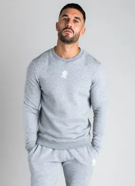 GK Basis Crew Neck Sweatshirt - Grey Marl