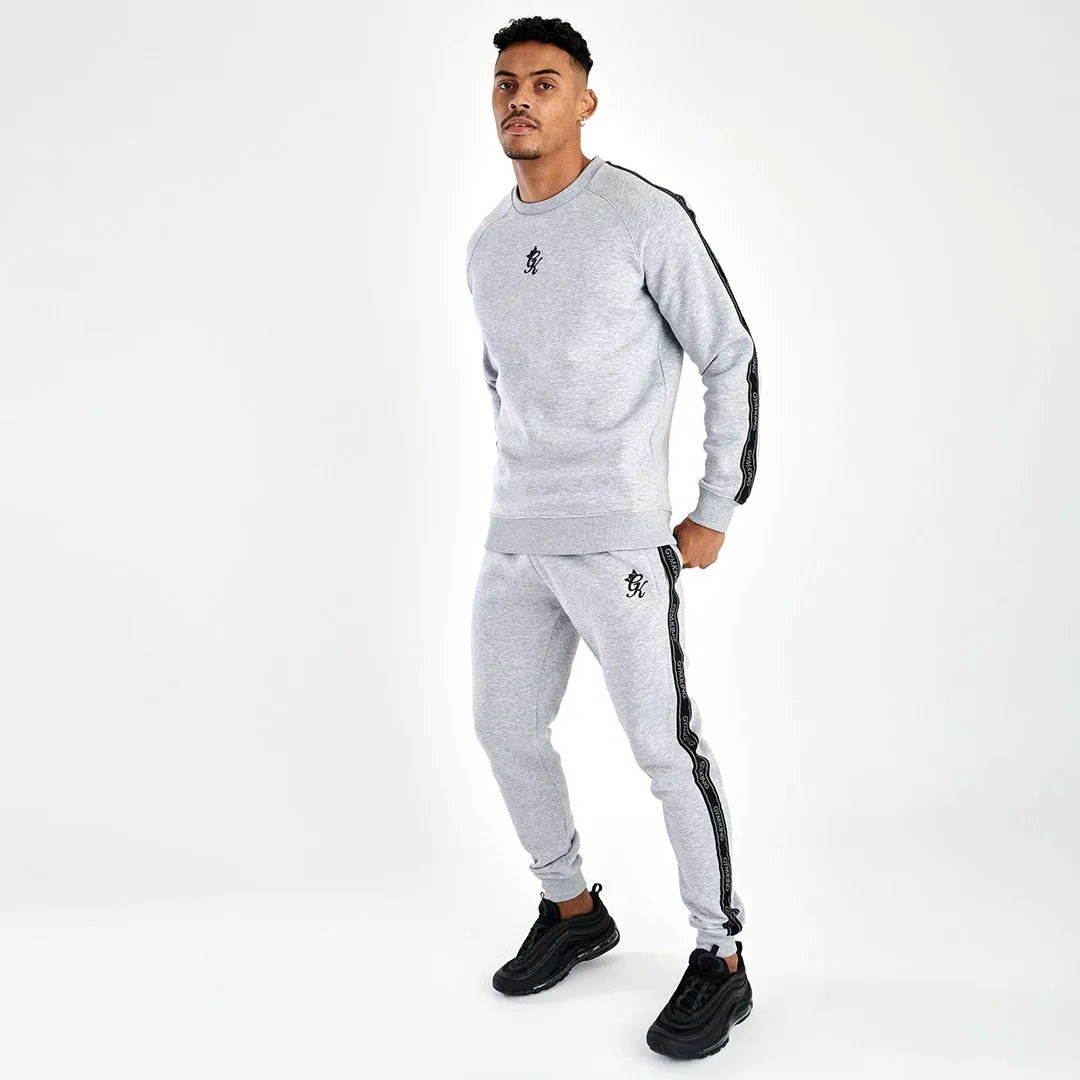 GK Printed Tape Crew Sweatshirt - Grey Marl