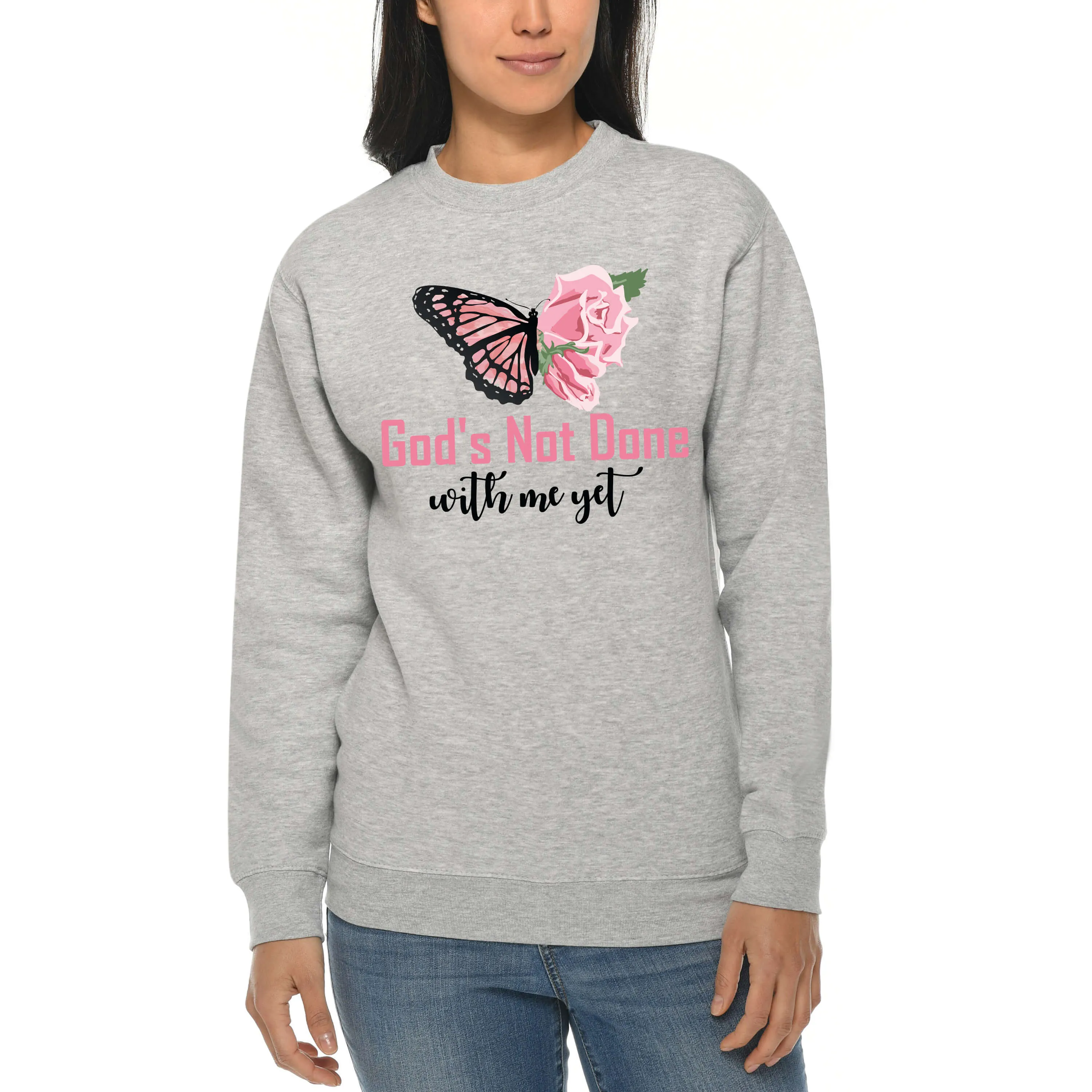 God's Not Done With Me Yet Crewneck Sweatshirt