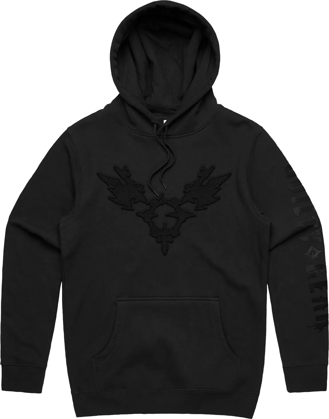 GUILTY GEAR - 'Strive Crest' Premium Embroidered Pullover Hoodie - Black