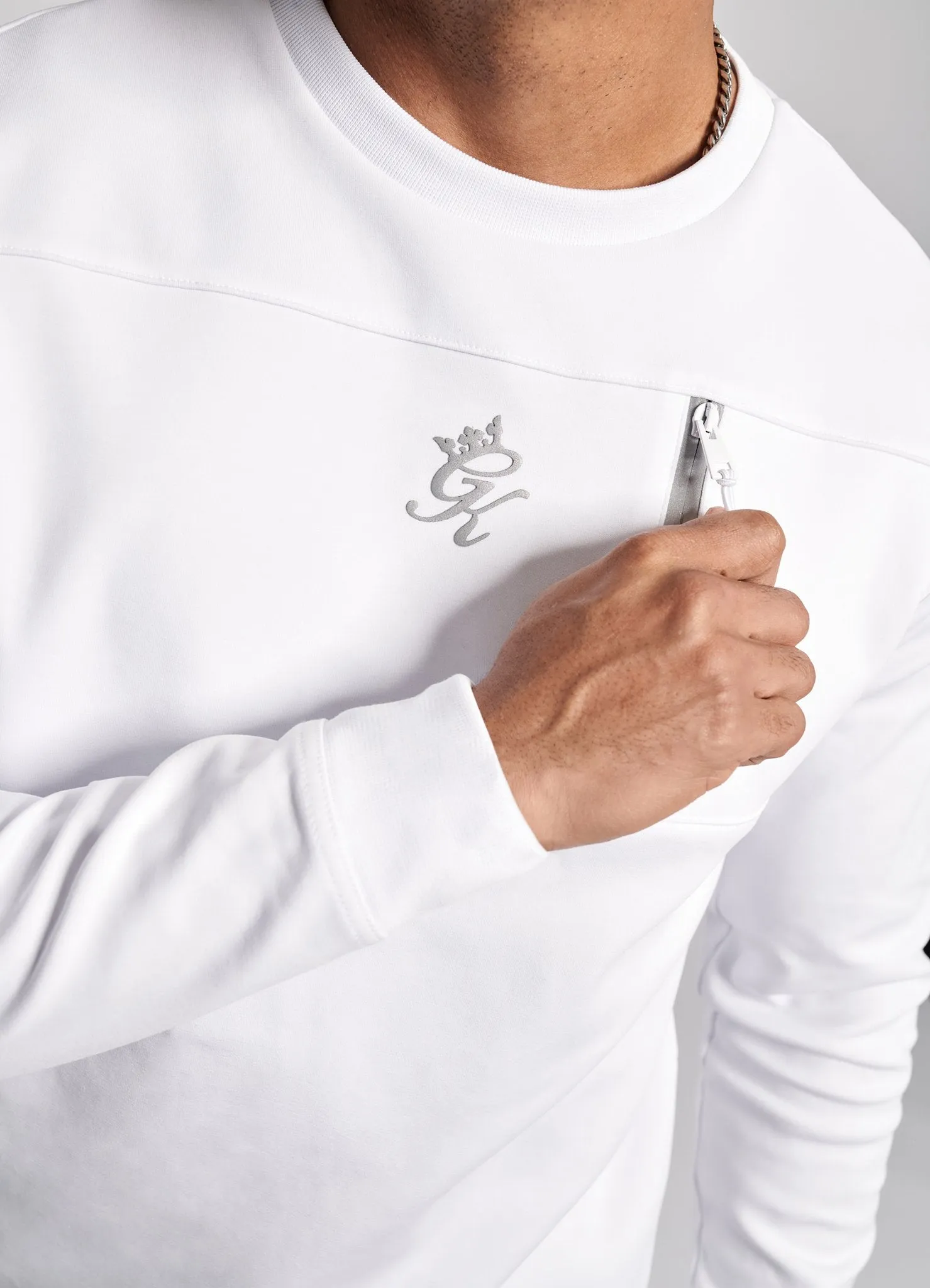 Gym King Miles Crew - White/Reflective