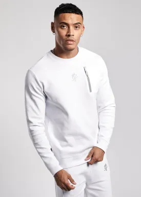 Gym King Miles Crew - White/Reflective