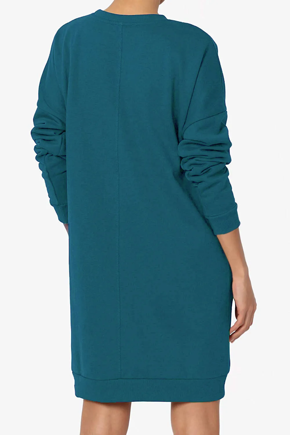 Haute Edition Women's Oversized Pullover Sweatshirt Dress