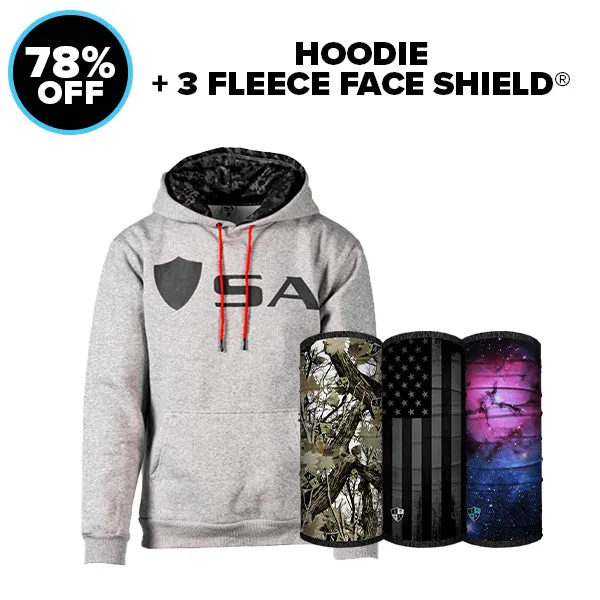 HOODIE   3 FLEECE FACE SHIELD®