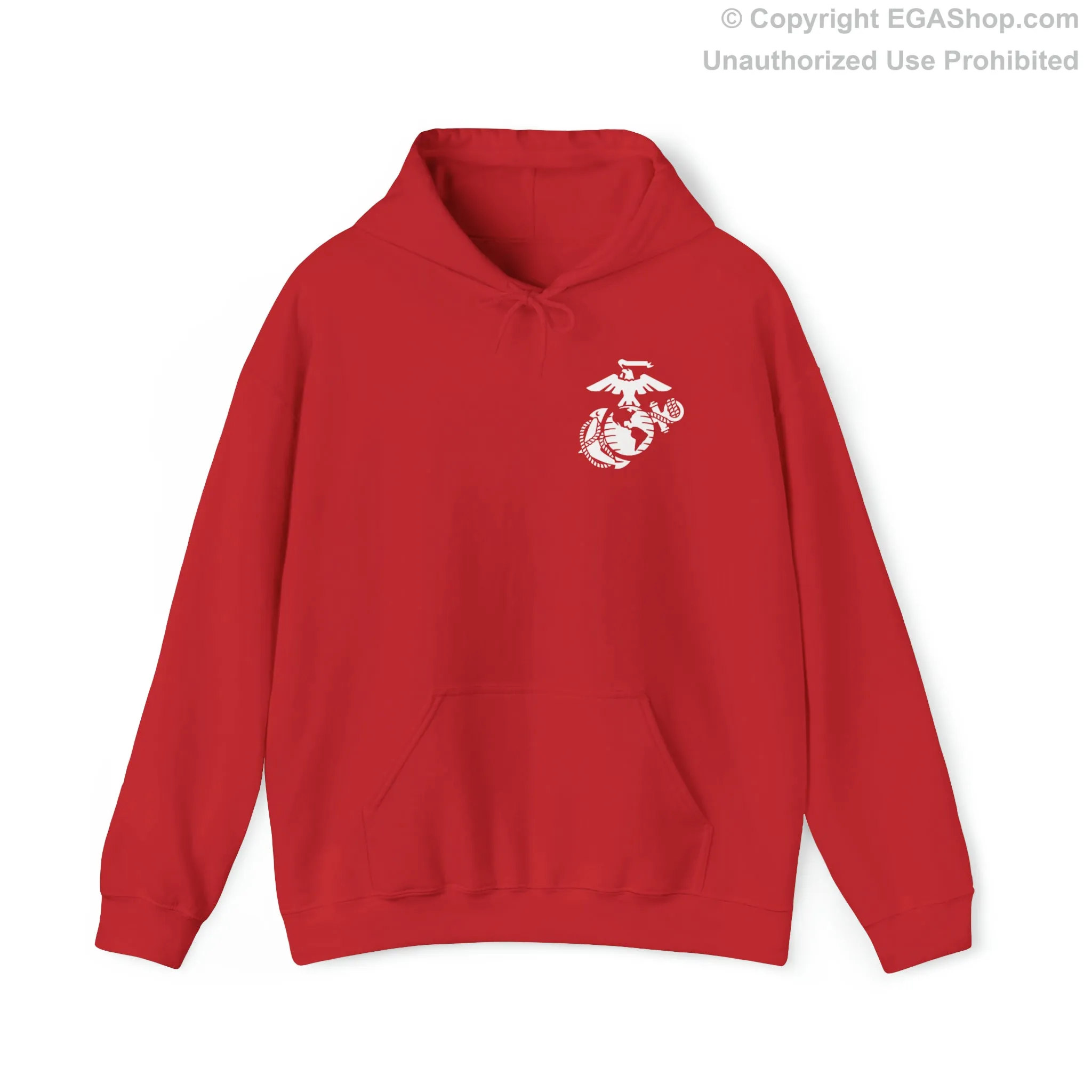 Hoodie: Alpha Co. MCRD San Diego (1st Battalion Crest on BACK)