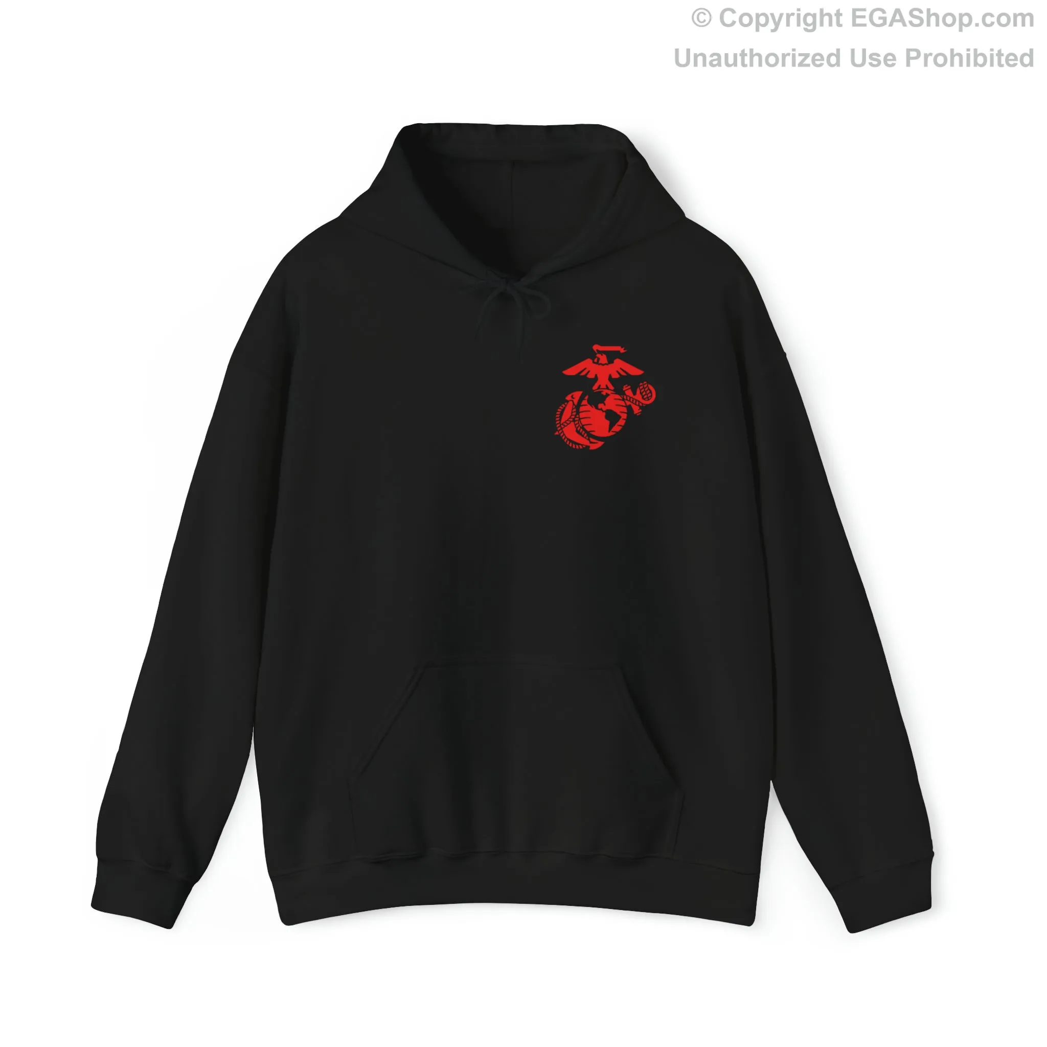 Hoodie: Alpha Co. MCRD San Diego (1st Battalion Crest on BACK)