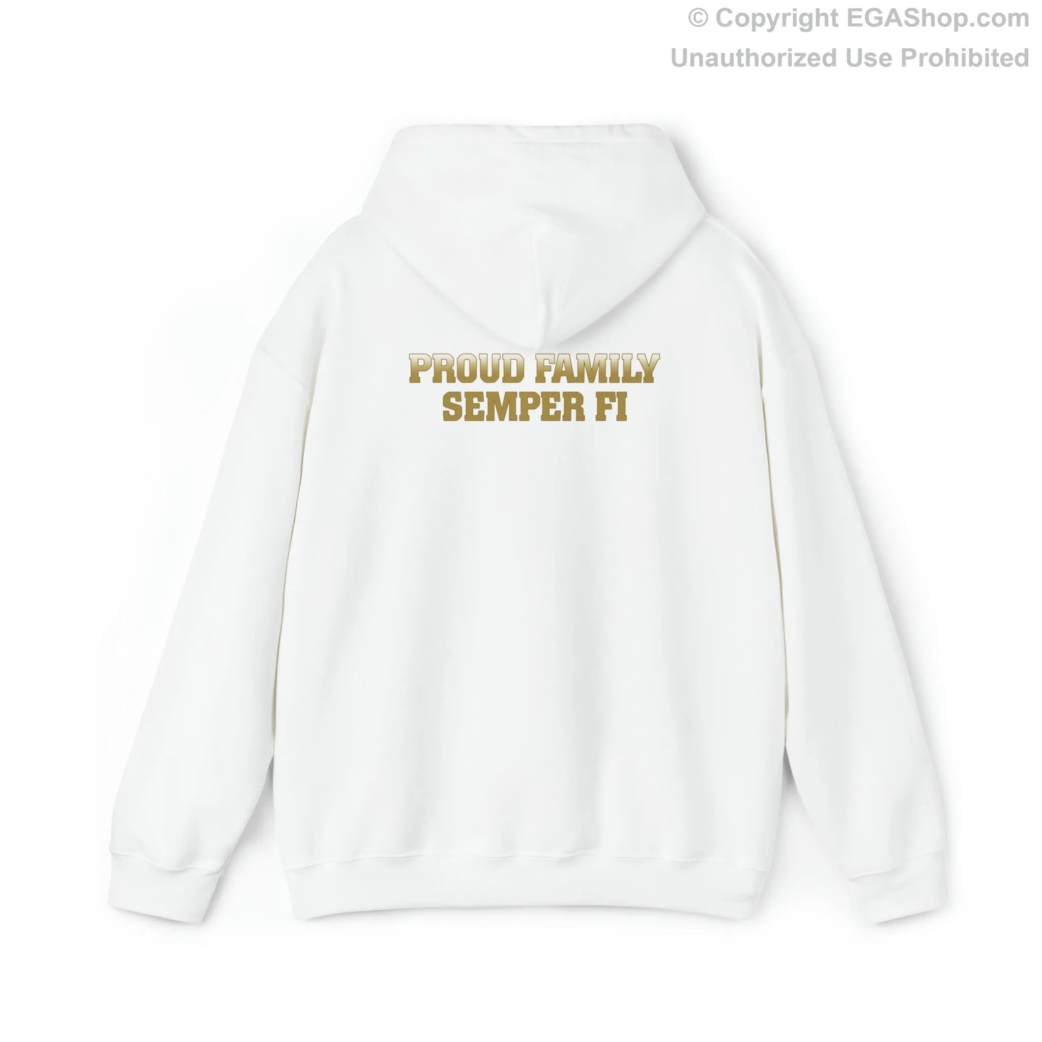 Hoodie: Bravo Co. MCRD Parris Island (EGA   Back Proud Family)