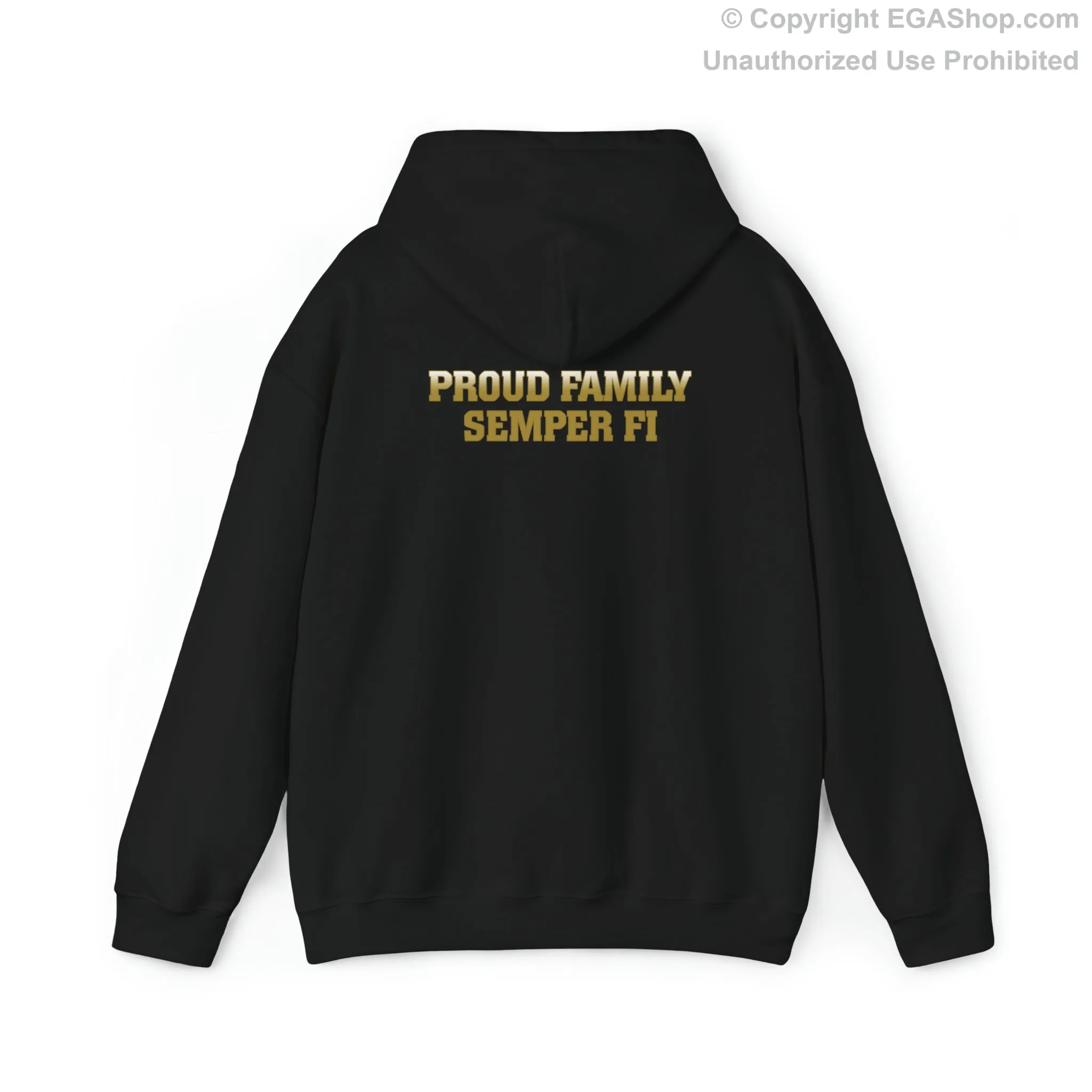 Hoodie: Bravo Co. MCRD Parris Island (EGA   Back Proud Family)