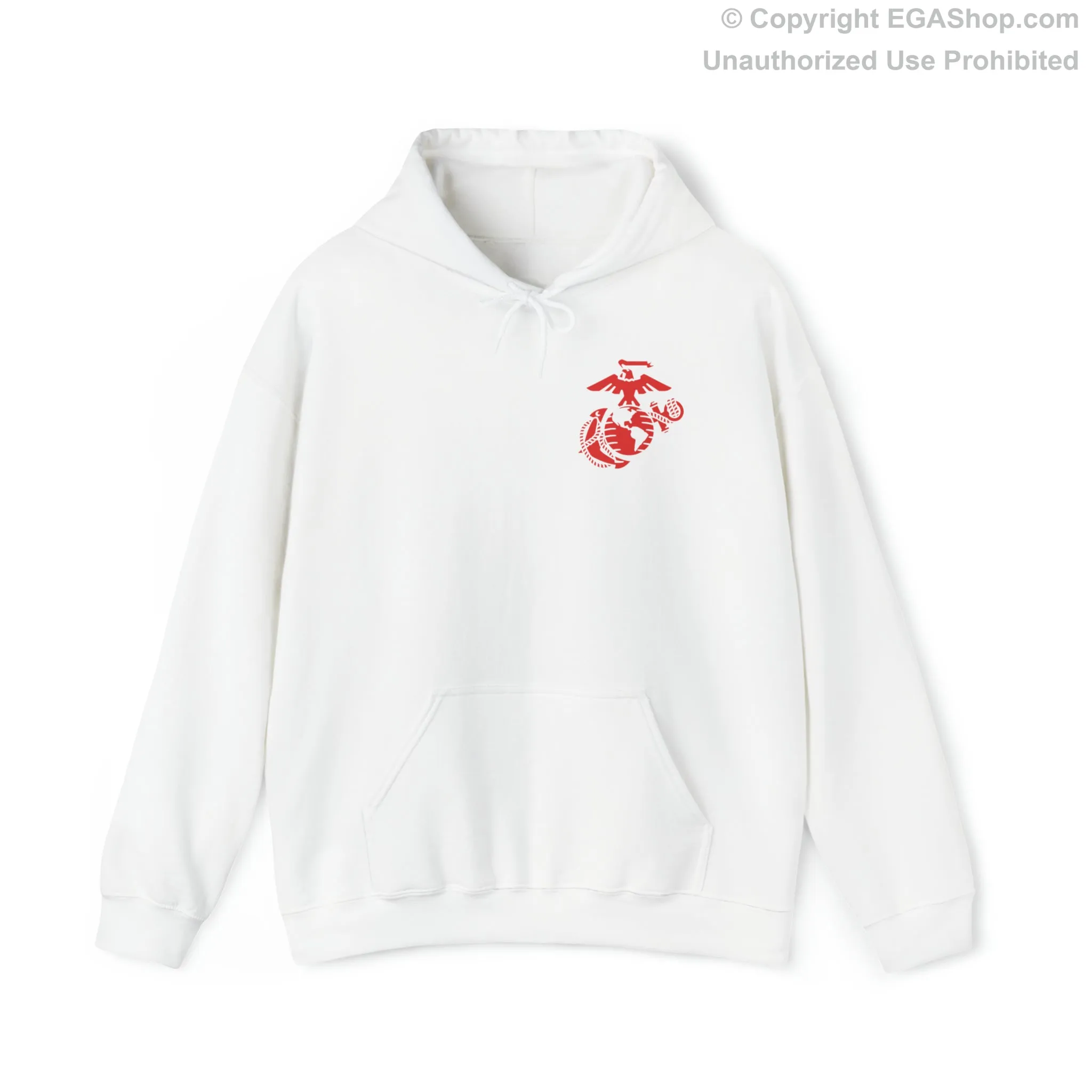 Hoodie: Charlie Co. MCRD San Diego (1st Battalion Crest on BACK)