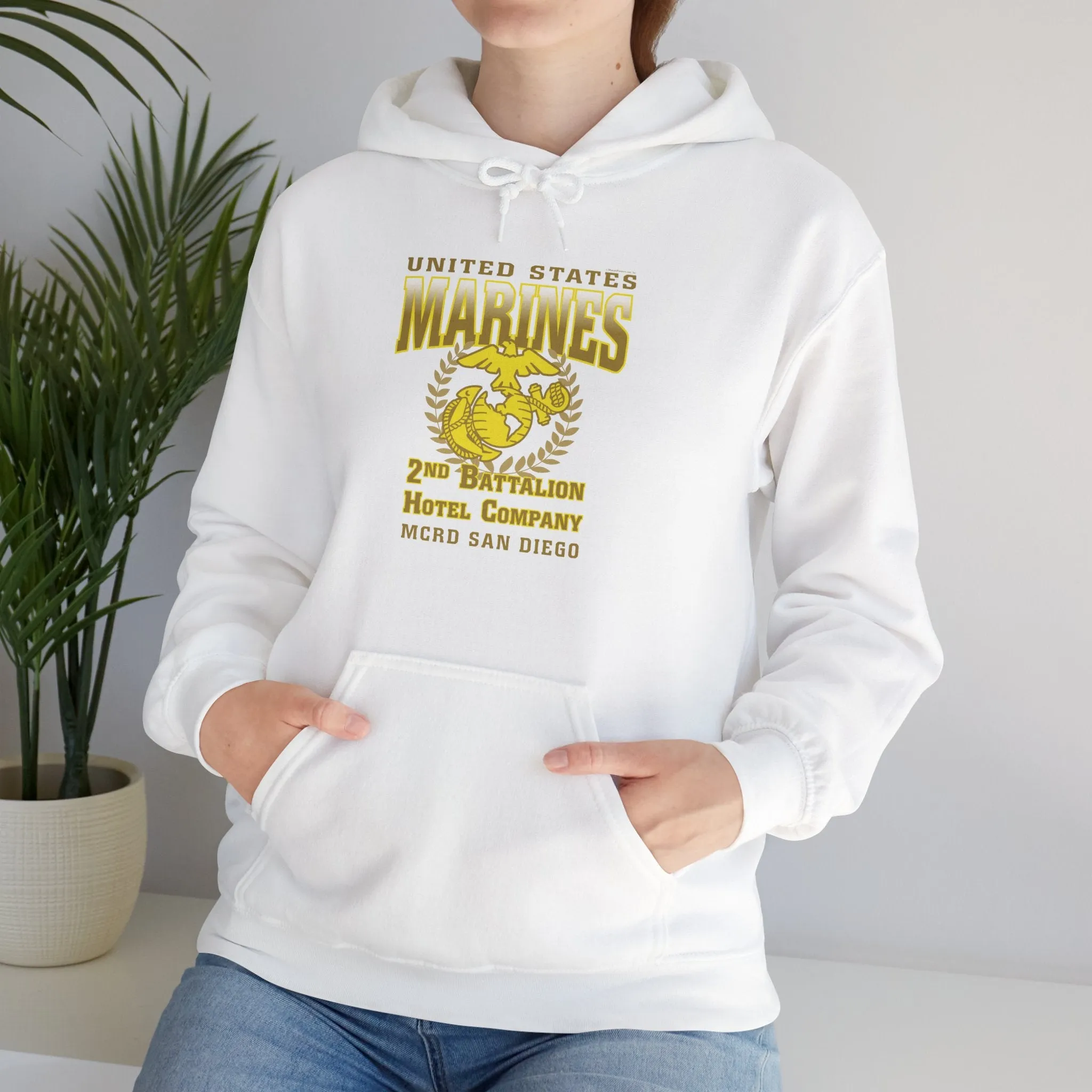 Hoodie: Hotel Co. MCRD San Diego (EGA, Blank Back)