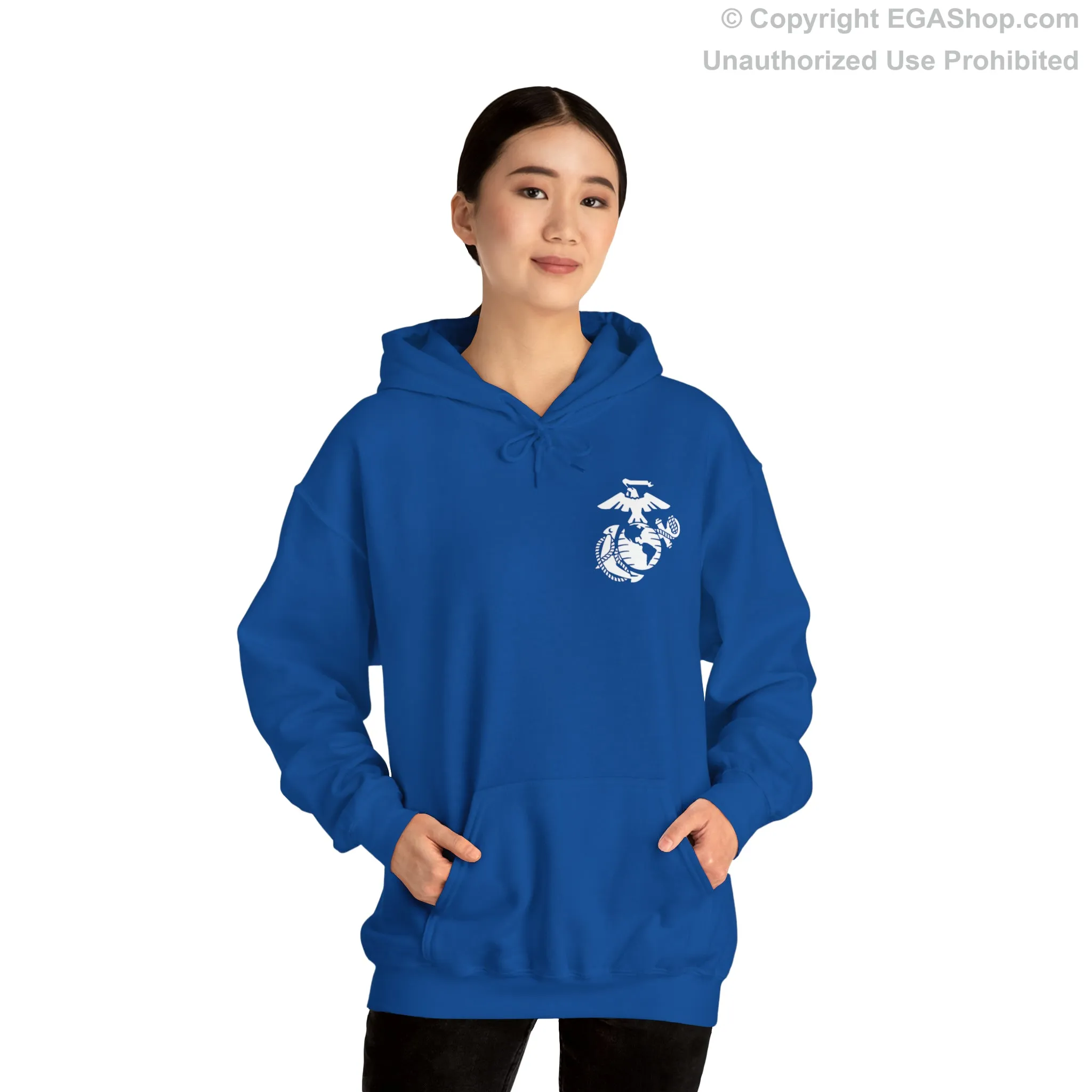 Hoodie: Lima Co. MCRD San Diego (3rd Battalion Crest on BACK)