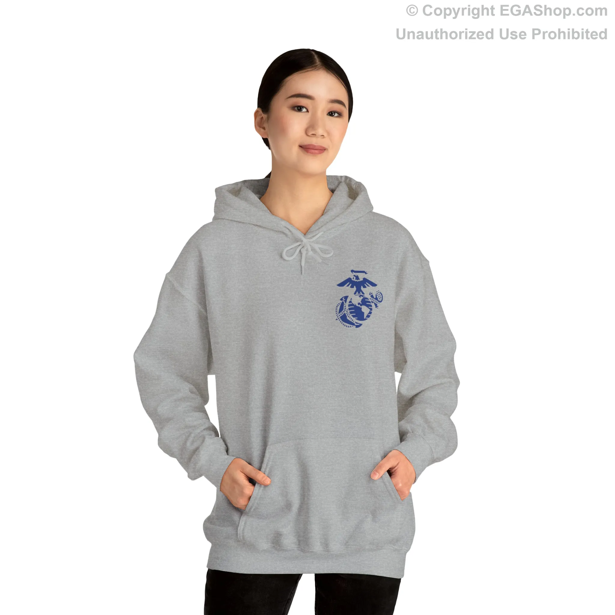 Hoodie: Lima Co. MCRD San Diego (3rd Battalion Crest on BACK)