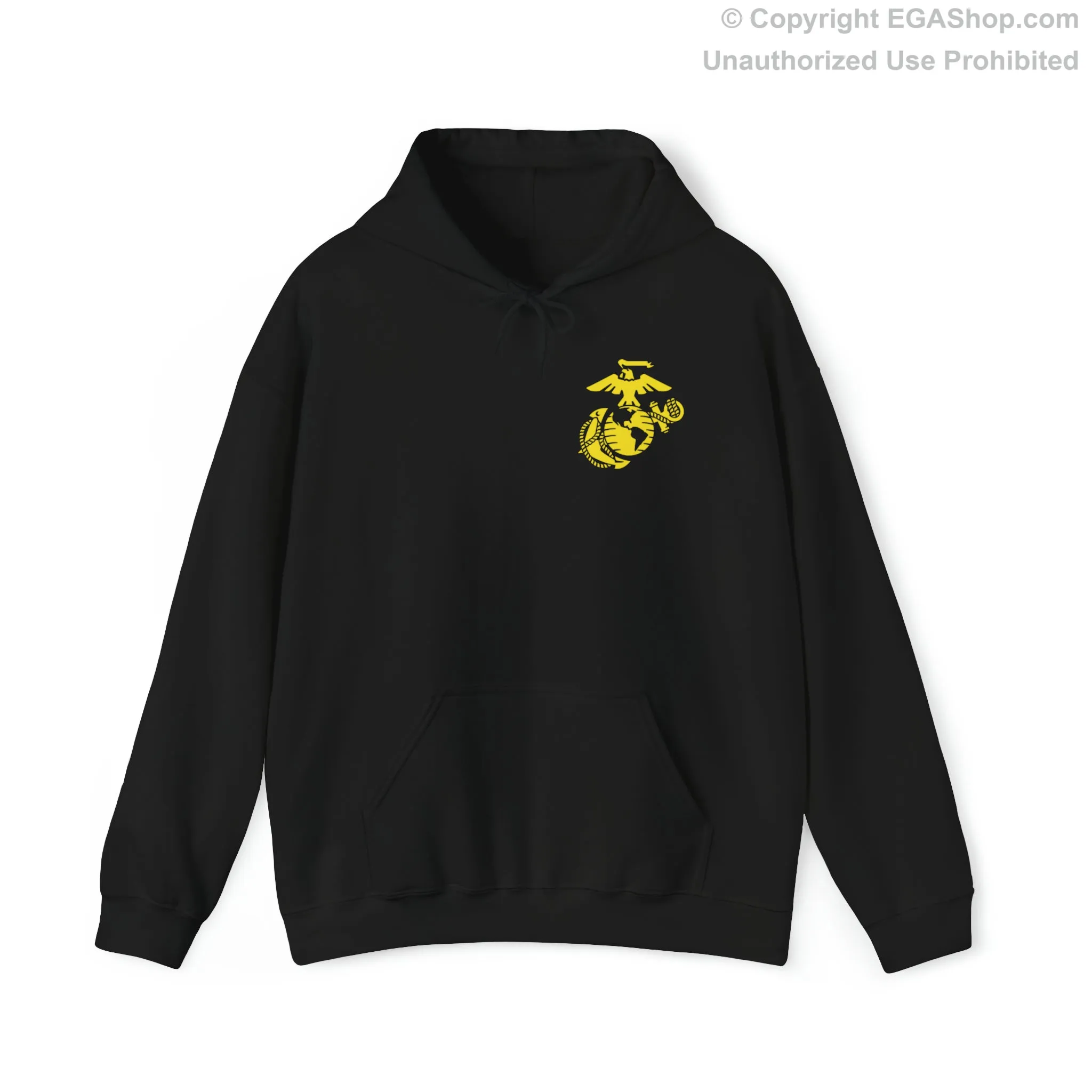 Hoodie: Papa Co. MCRD Parris Island (2nd Battalion Crest on BACK)