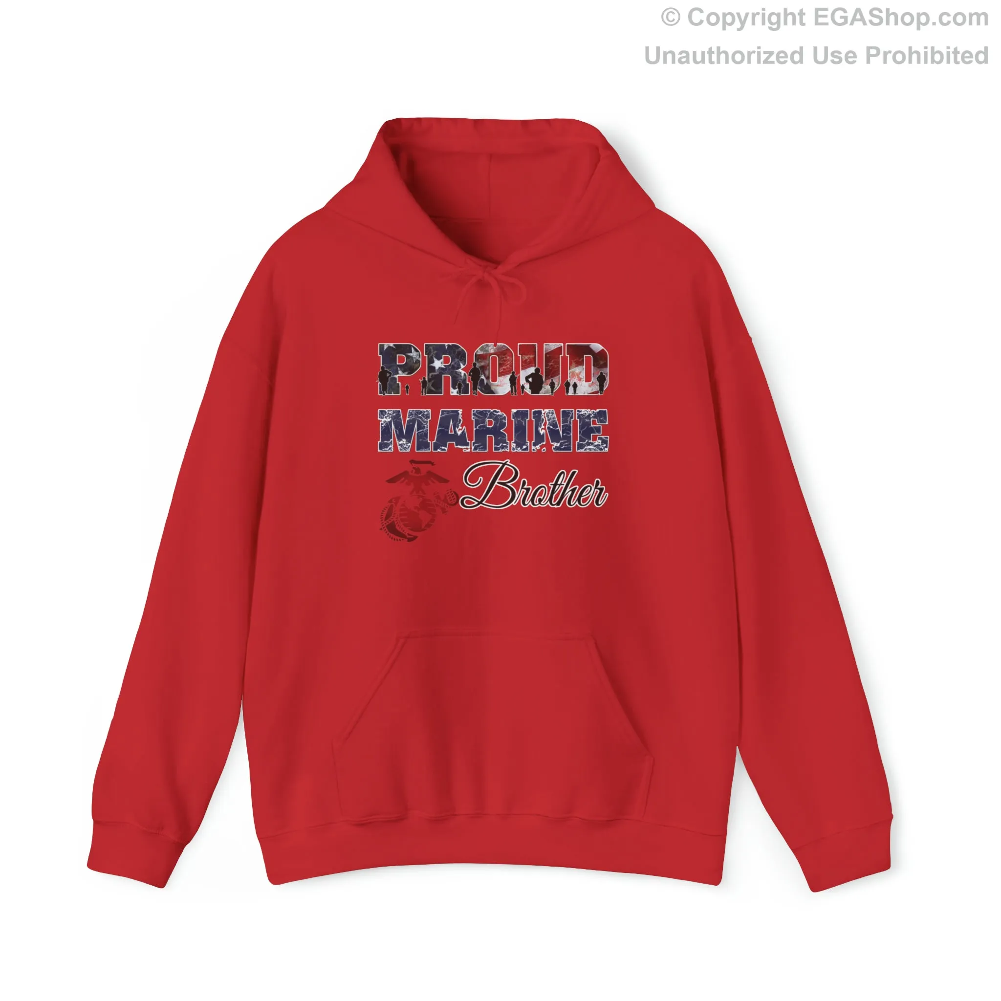 Hoodie Proud Marine Brother (Your Choice of Colors)