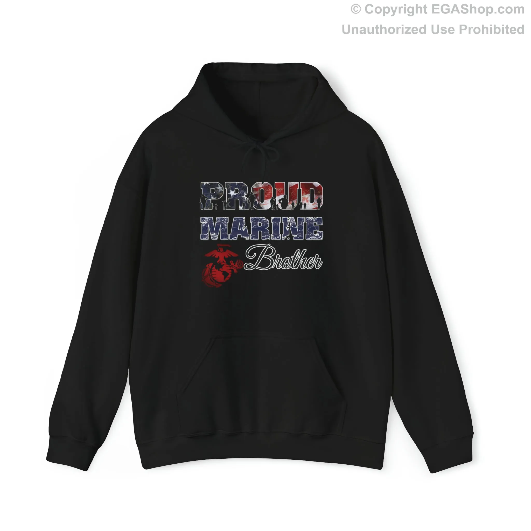 Hoodie Proud Marine Brother (Your Choice of Colors)