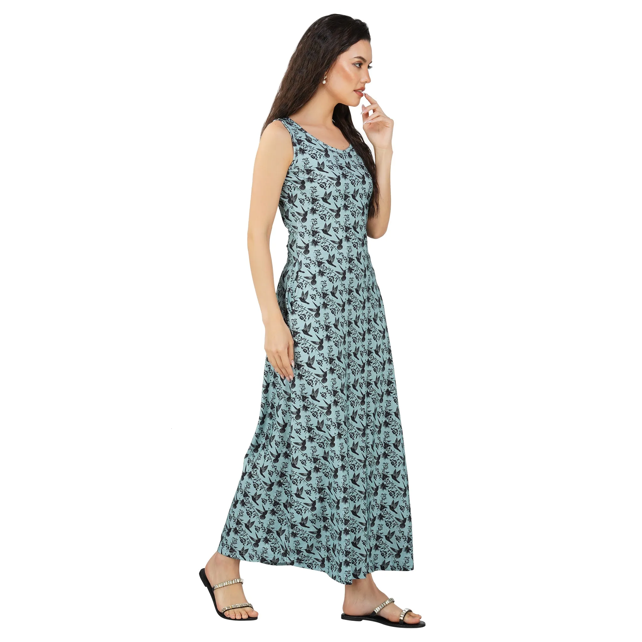 Hummingbirds Maxi Dress