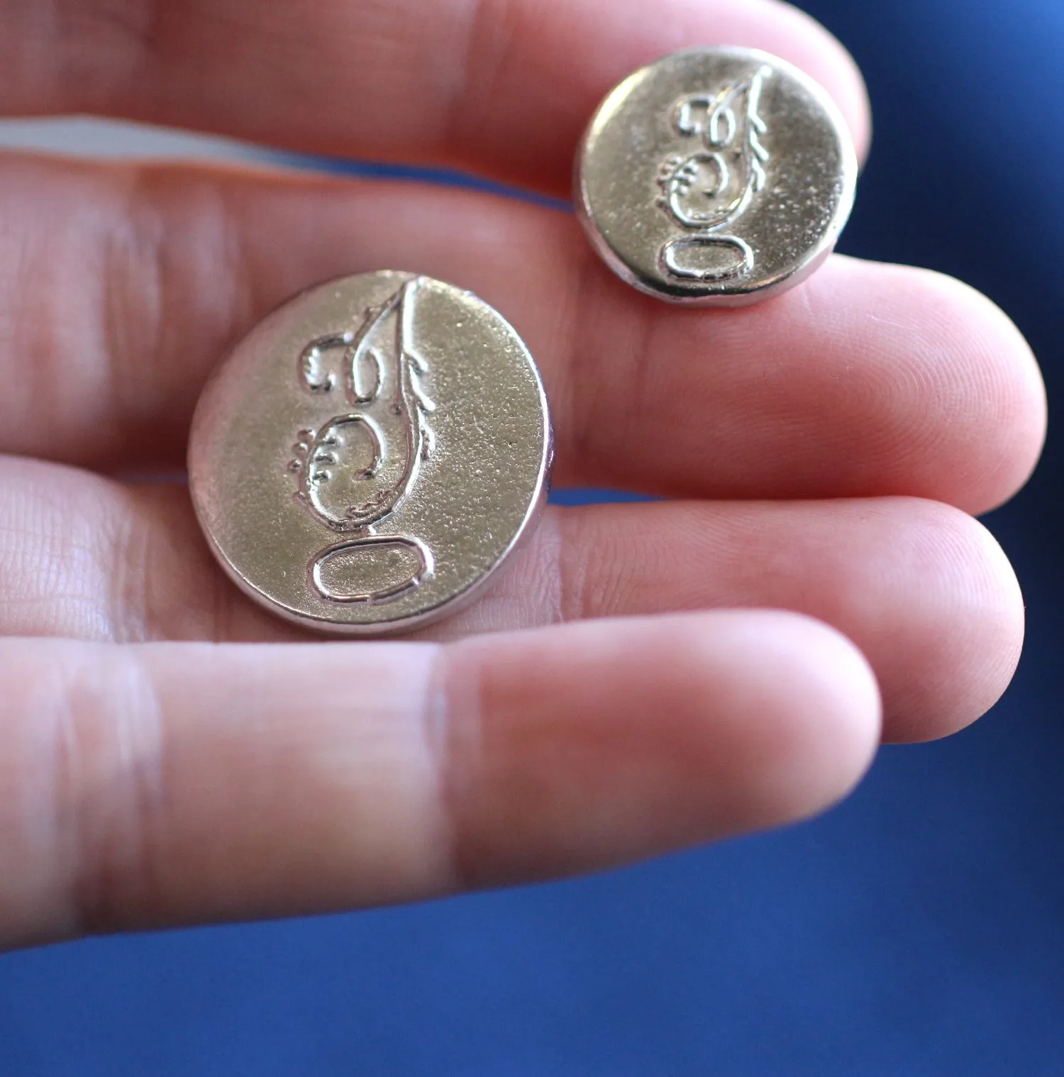 Infantry Buttons with Empty Oval