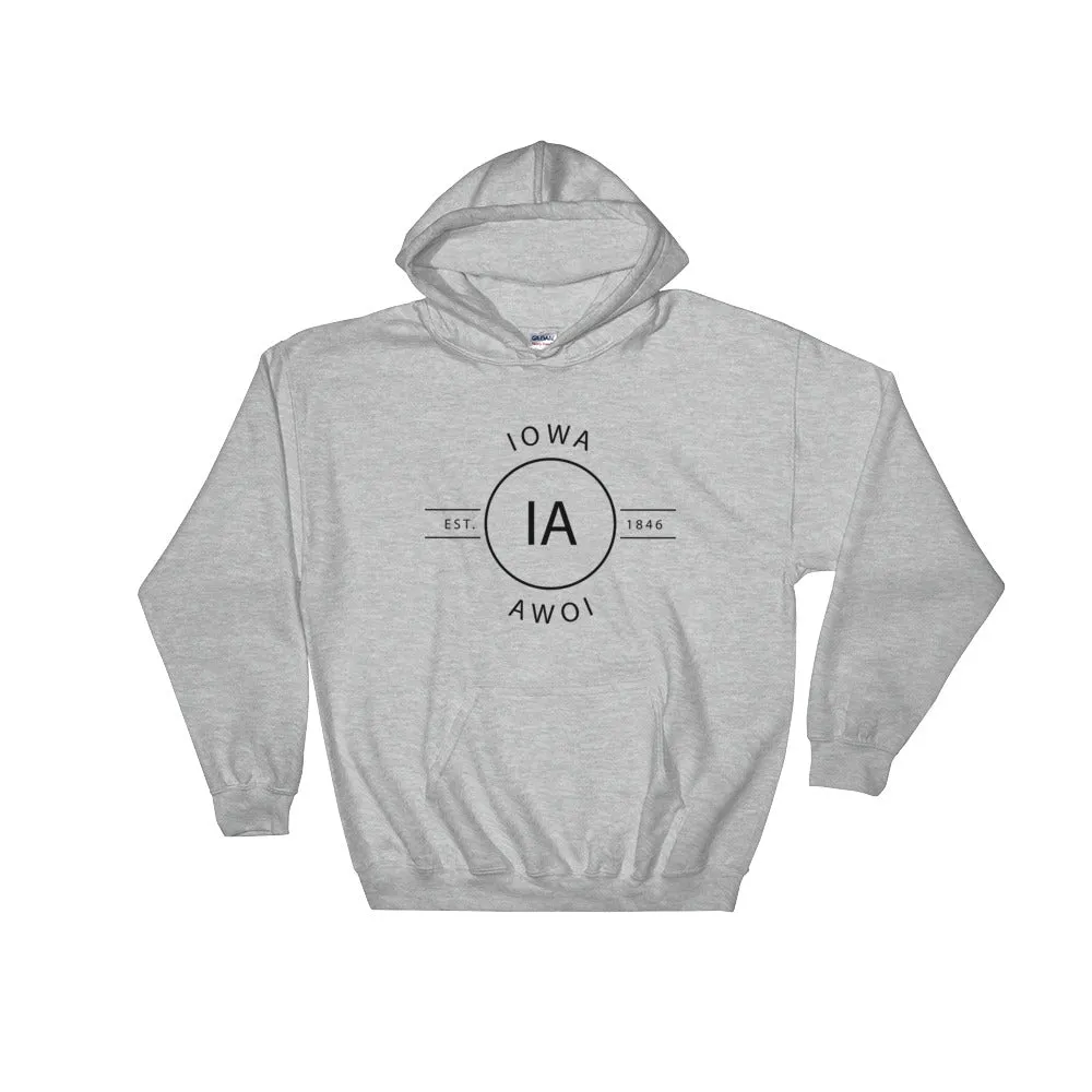 Iowa - Hooded Sweatshirt - Reflections