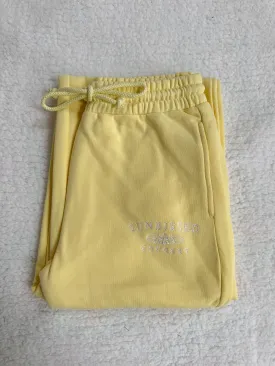 Isabella Banana Yellow Sunkissedcoconut Embroider Sweatpants