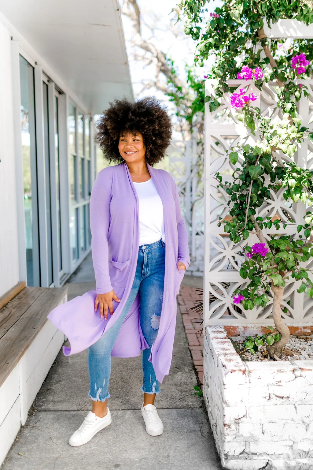 Jane Cardigan in Lilac