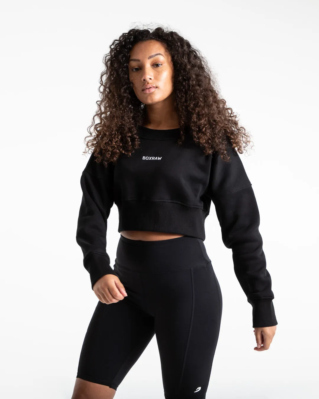 Johnson Cropped Sweatshirt - Black