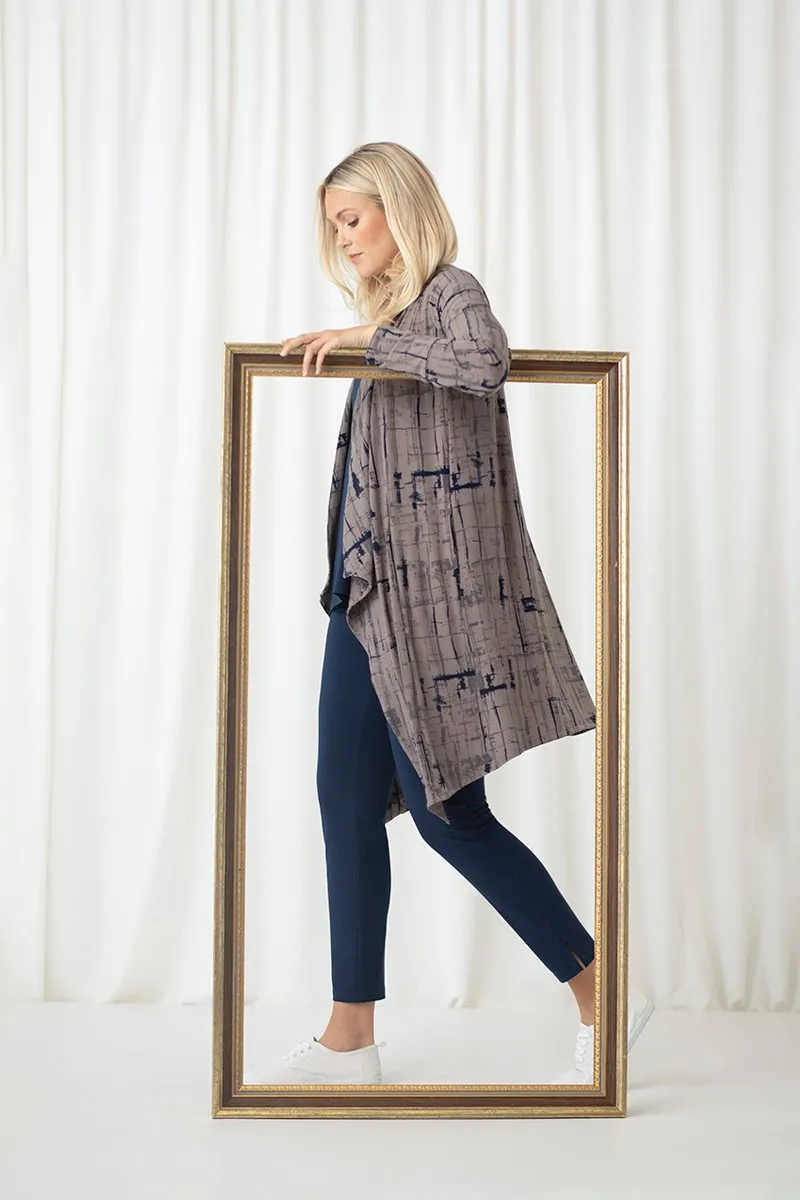 Key Cardigan Long | Drifting Lines Sand