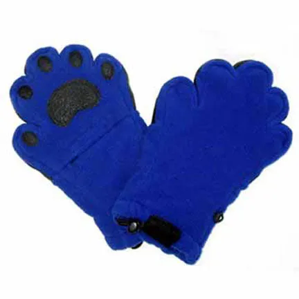 Kids Cobalt Blue Fleece Mittens