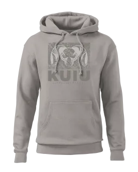 KUIU Distressed Box Logo Hoodie | Cement