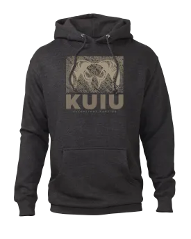 KUIU Distressed Box Logo Hoodie | Charcoal