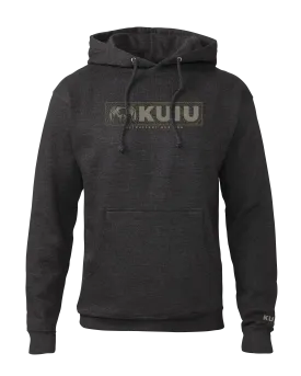 KUIU Topo Block Logo Hoodie | Charcoal