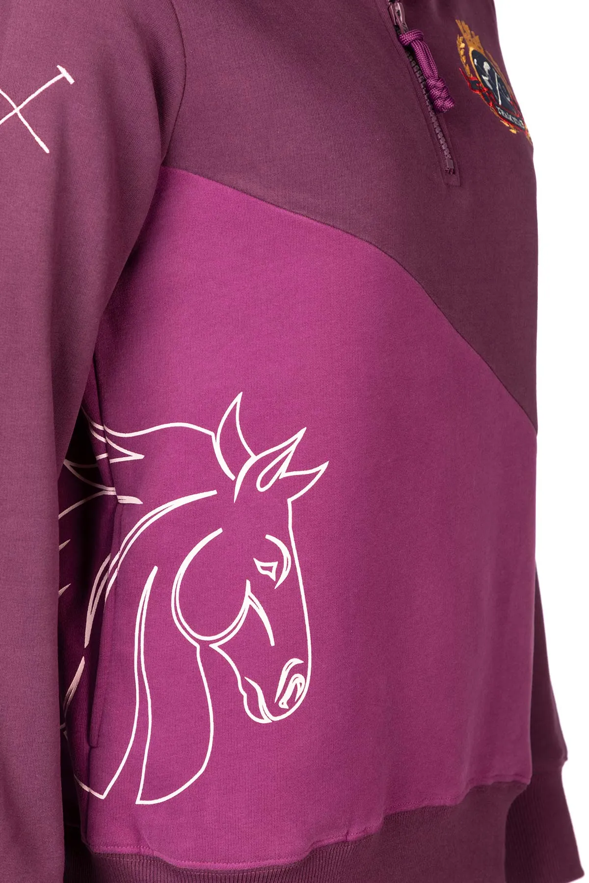 Ladies Diagonal Horse Sweatshirt