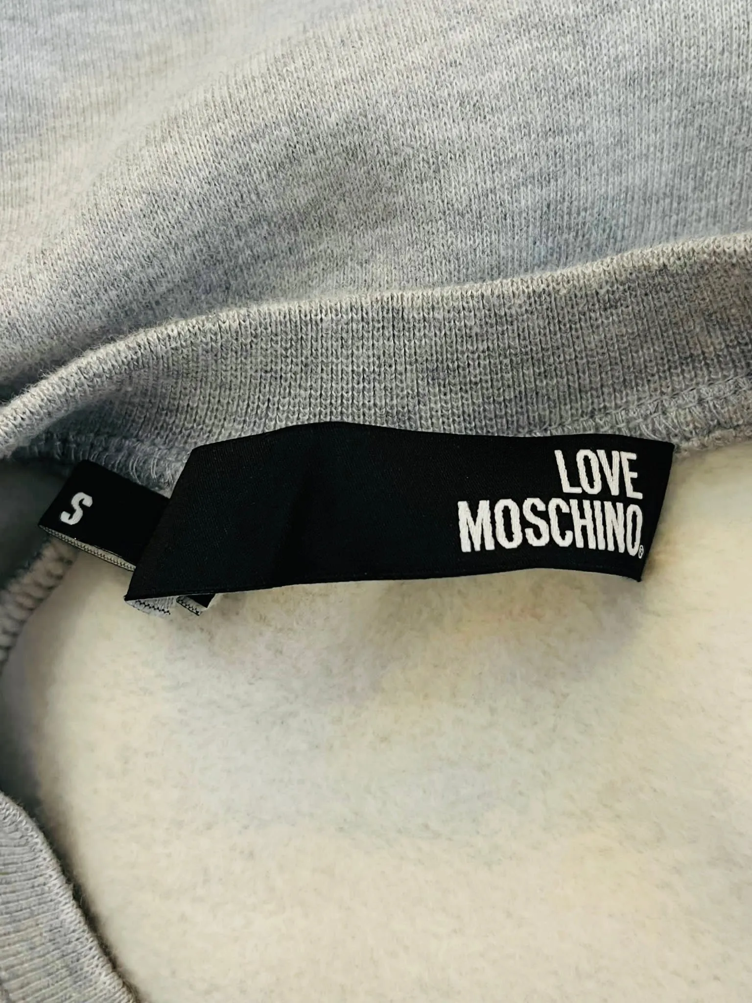 Love Moschino 'Logo' Cotton Sweatshirt. Size S