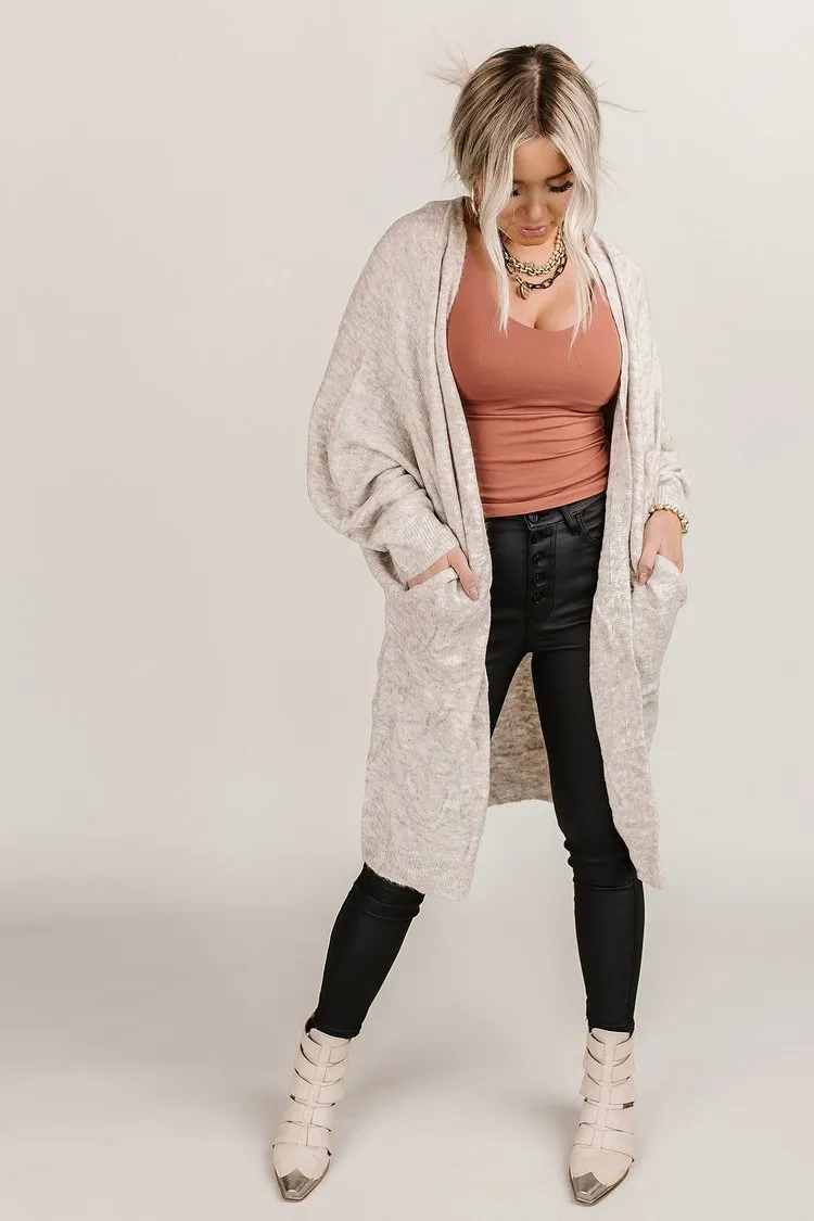 Lucy Cozy Cardigan - Beige