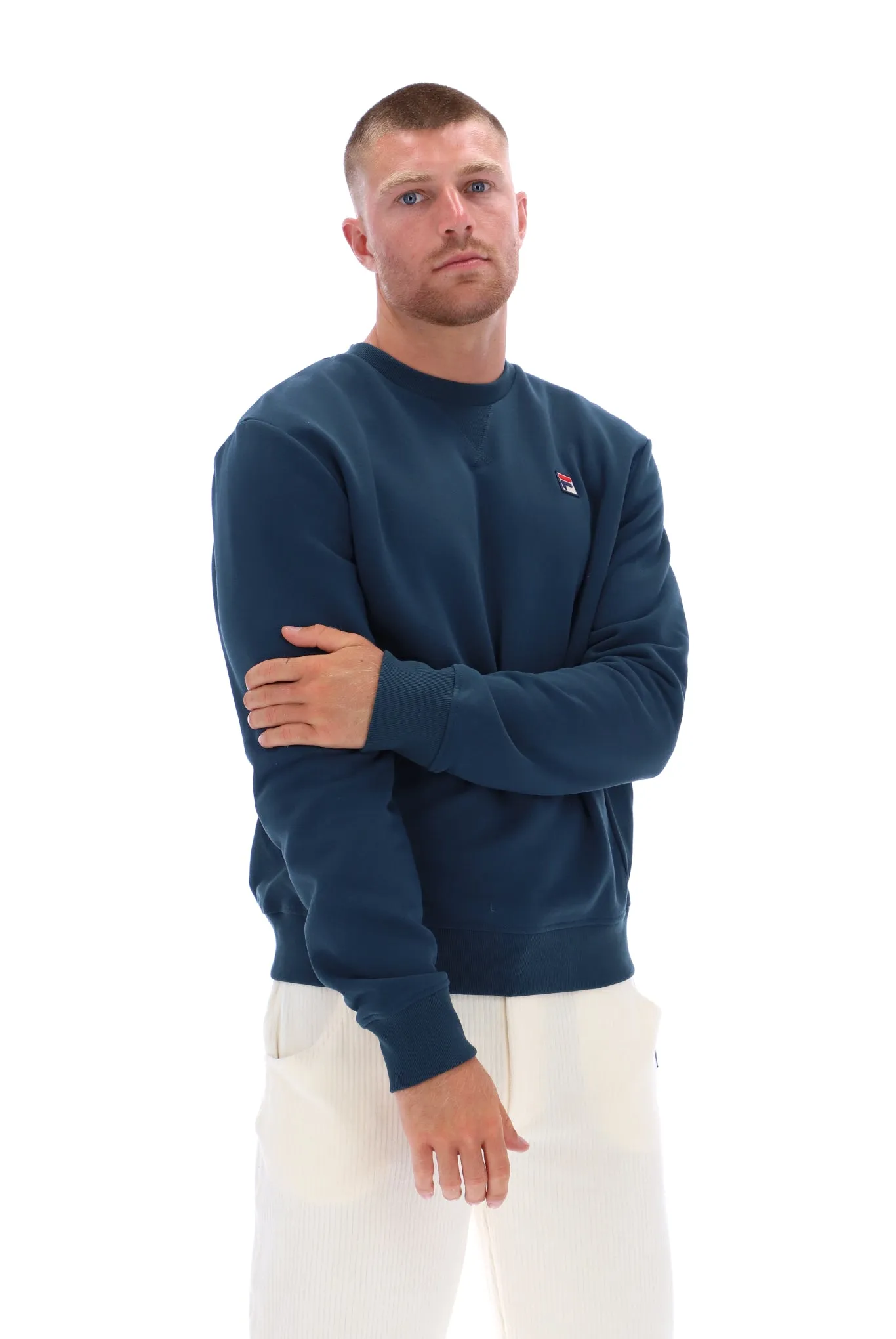 Luka Essential Crew With Ribbed Side Panels