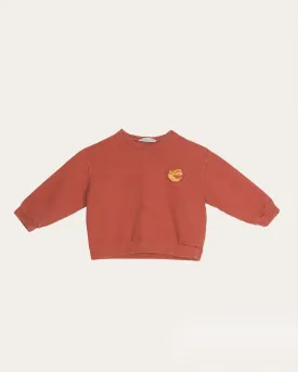 Luka Sweatshirt Organic Cotton Sweatshirt Orange