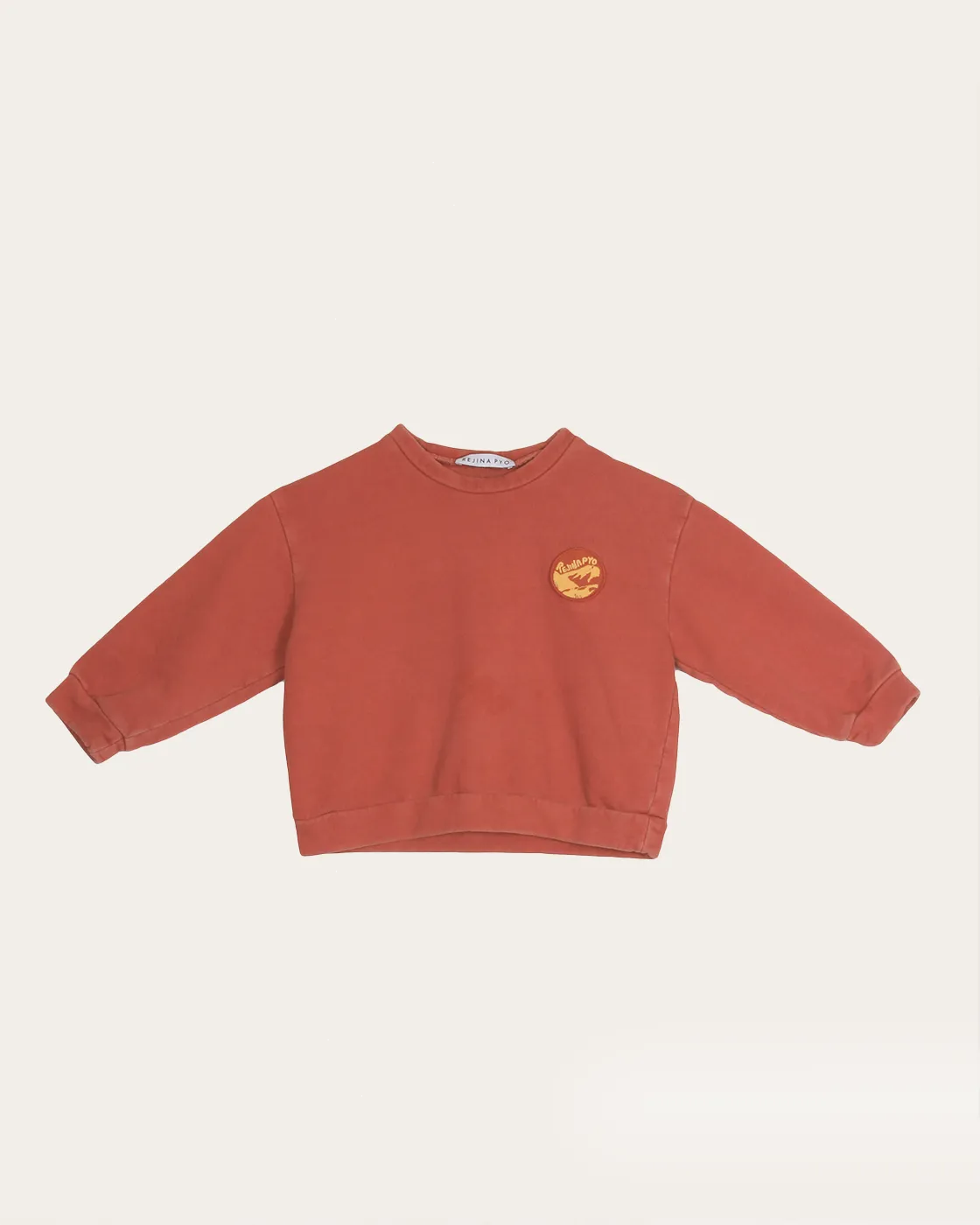 Luka Sweatshirt Organic Cotton Sweatshirt Orange