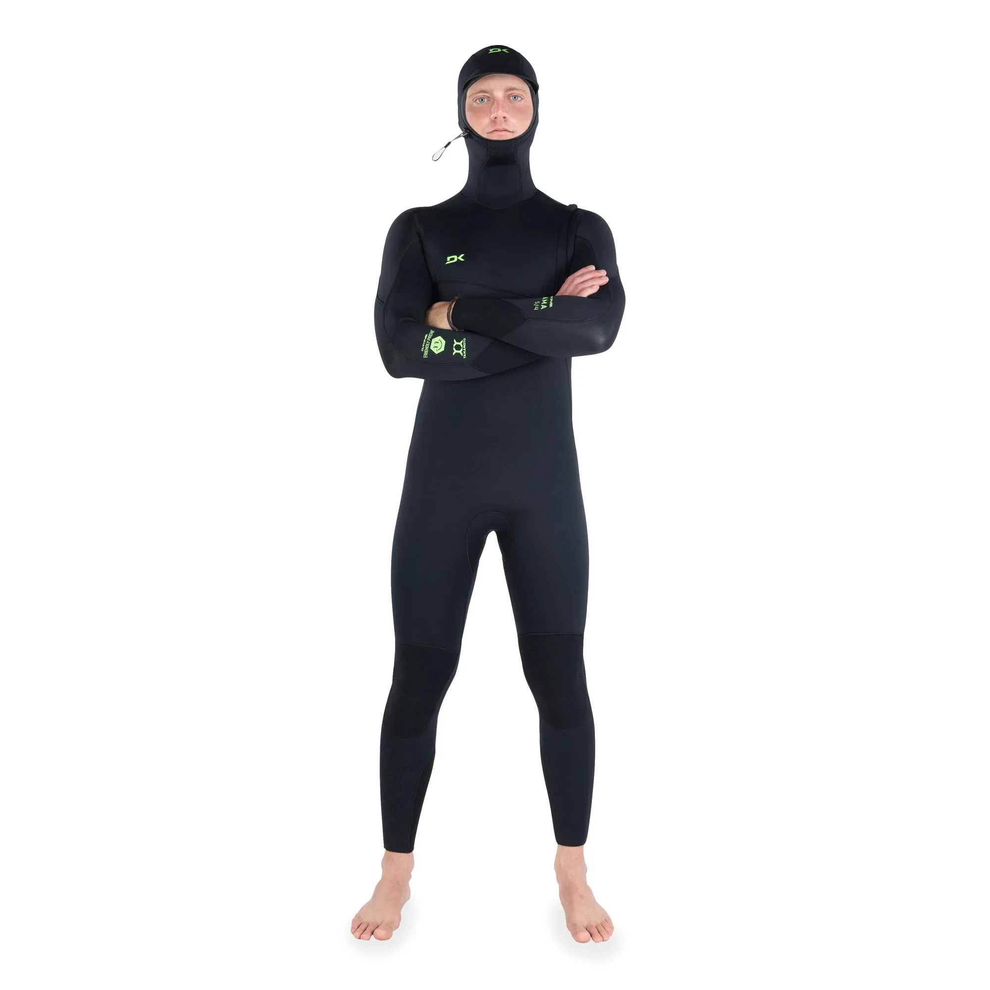 Malama Zip Free Hooded Wetsuit 4/3mm - Men's