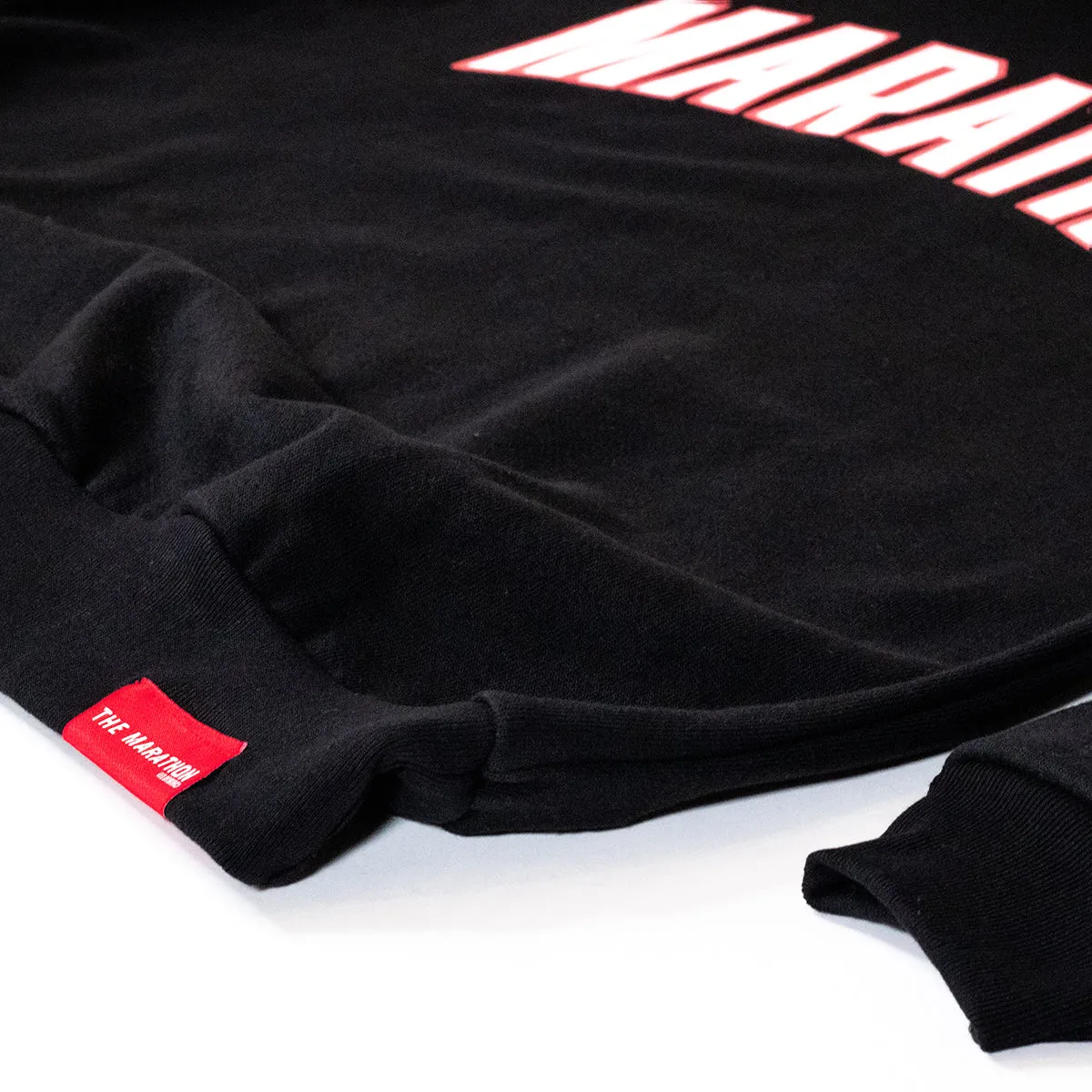 Marathon Varsity Crewneck Sweatshirt - Black/White