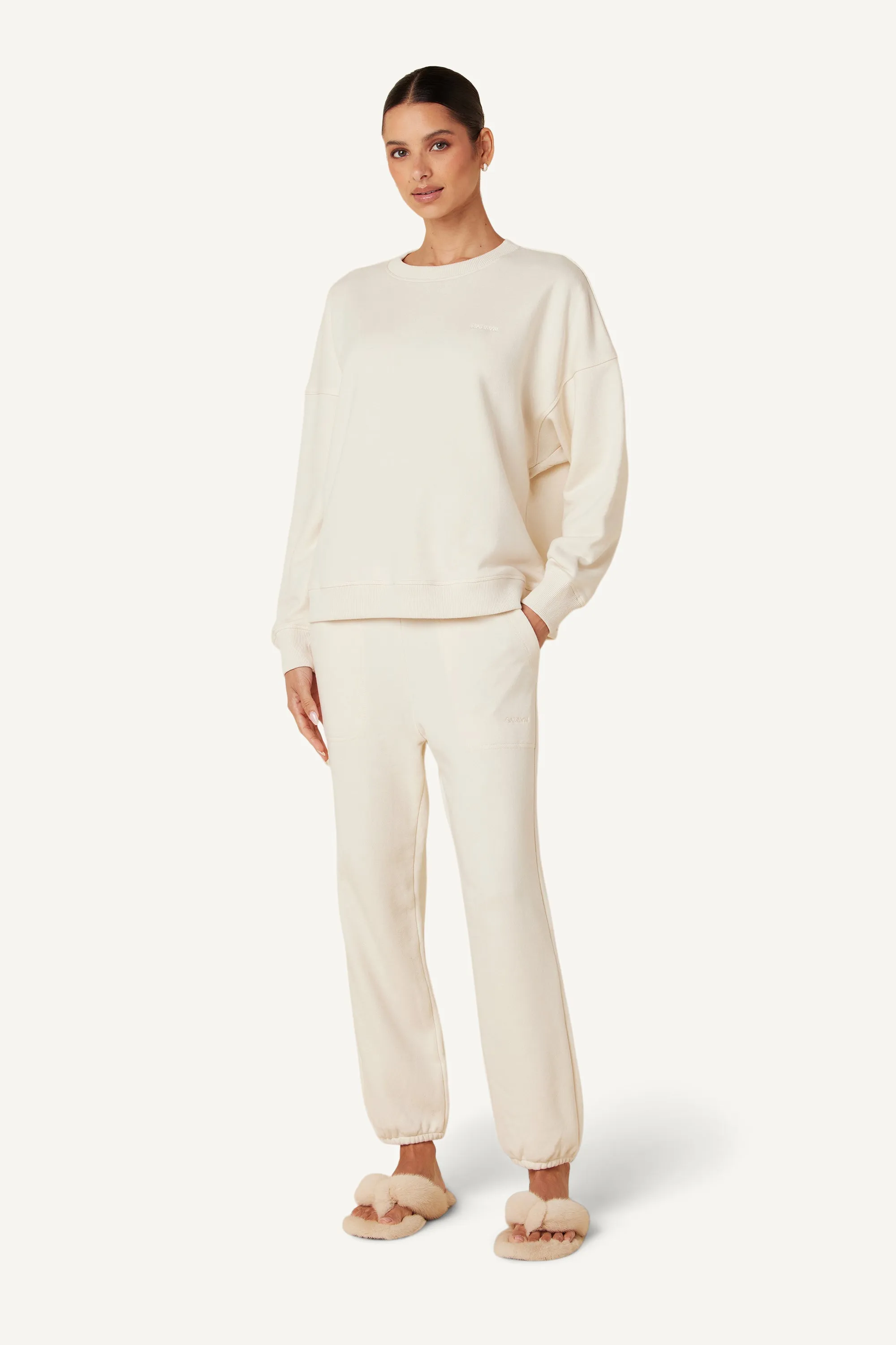 MASON SWEATPANT W/ POCKET | GARDENIA