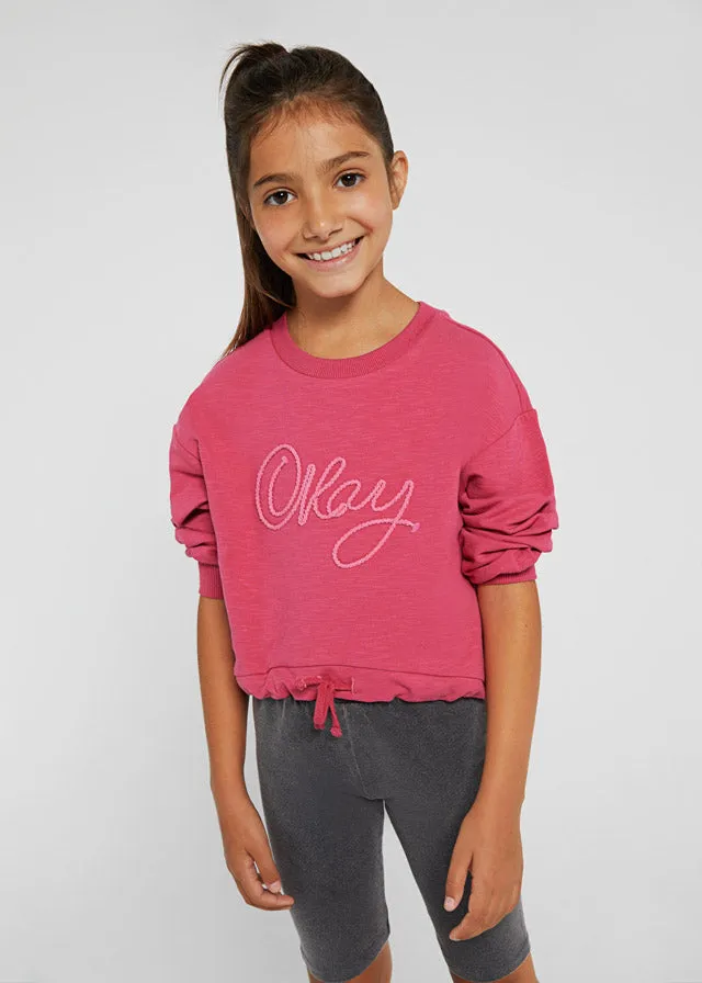 Mayoral 6418 037 - Pink Sweatshirt