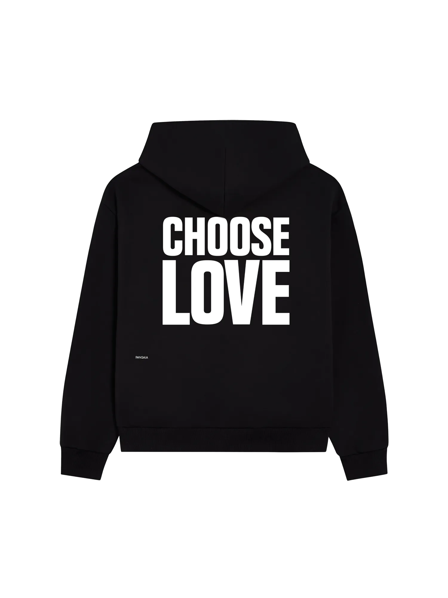 Mens Archive PANGAIA x Choose Love Signature Hoodie—black