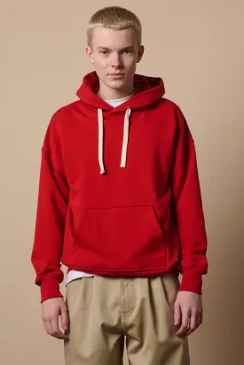 Men's Hooded Sweatshirt - Crimson