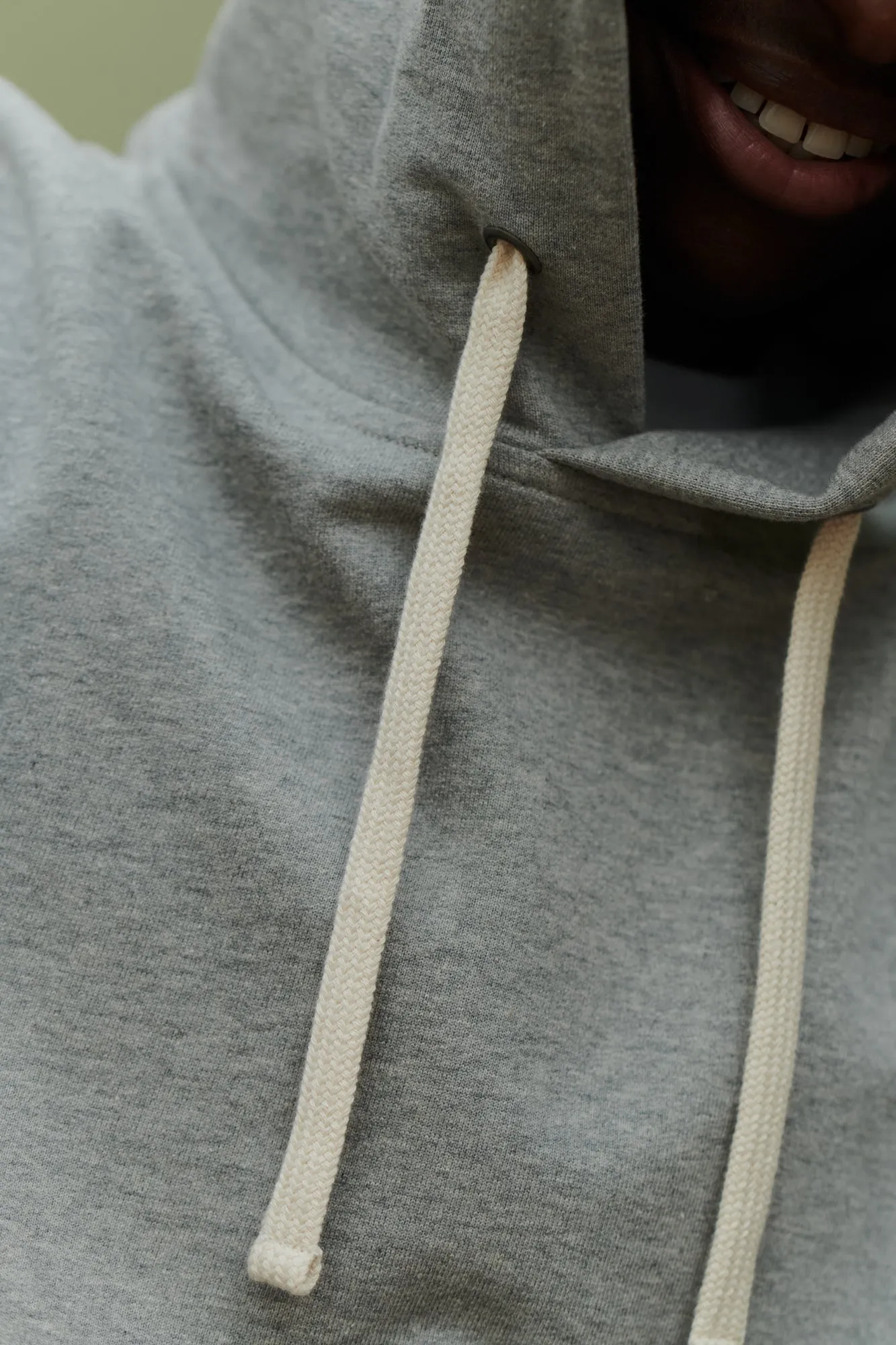 Men's Hooded Sweatshirt - Grey Marl