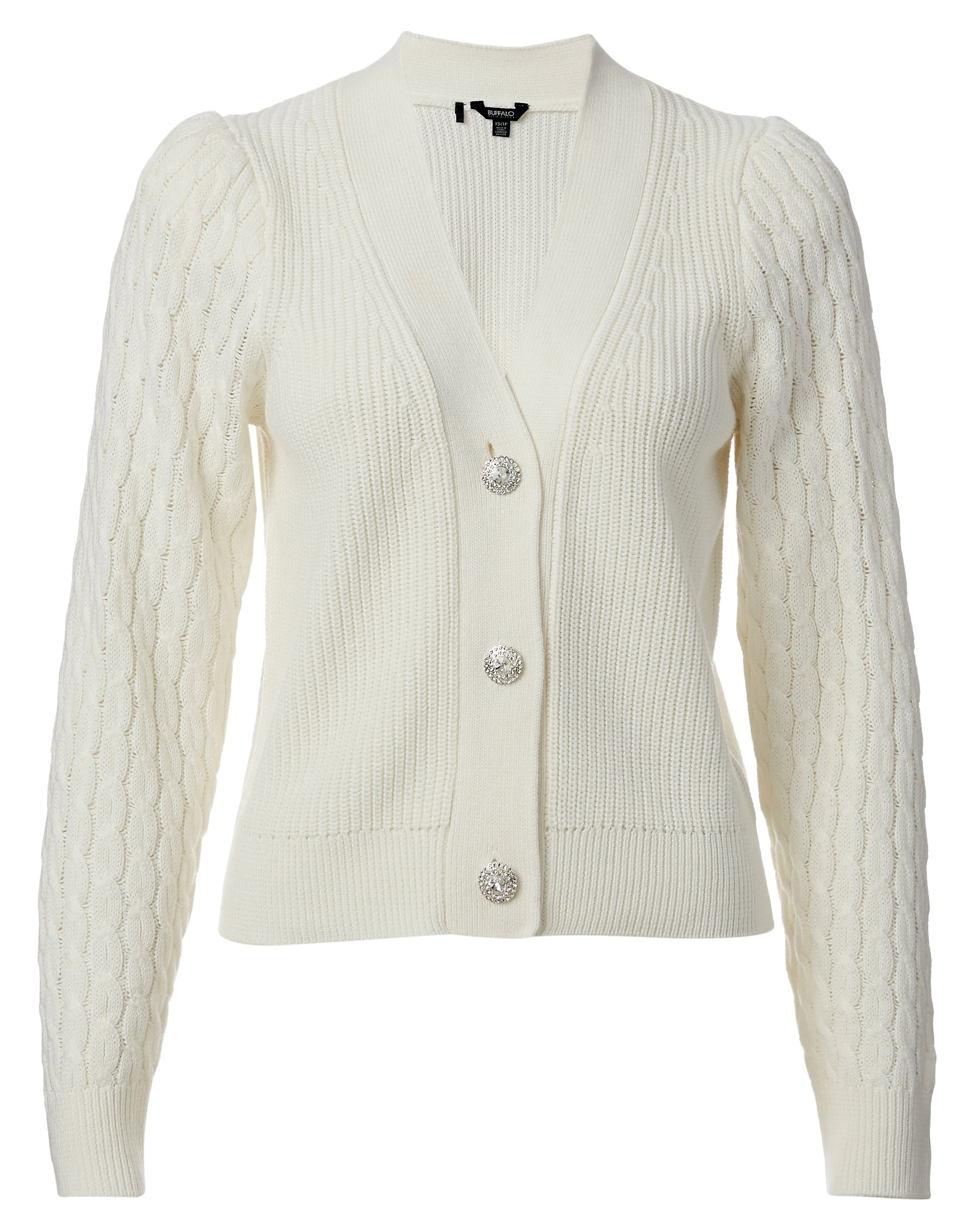 Mercedes Cableknit Sleeve Women's Cardigan - SW0587H