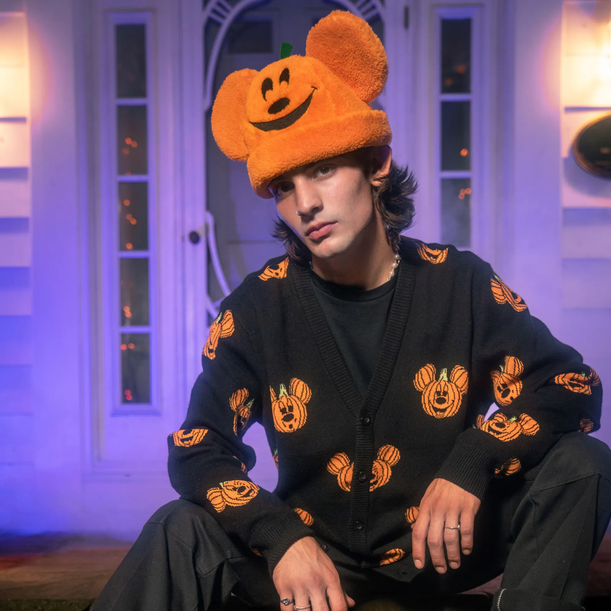 Mickey Glow in the Dark Pumpkin Cardigan