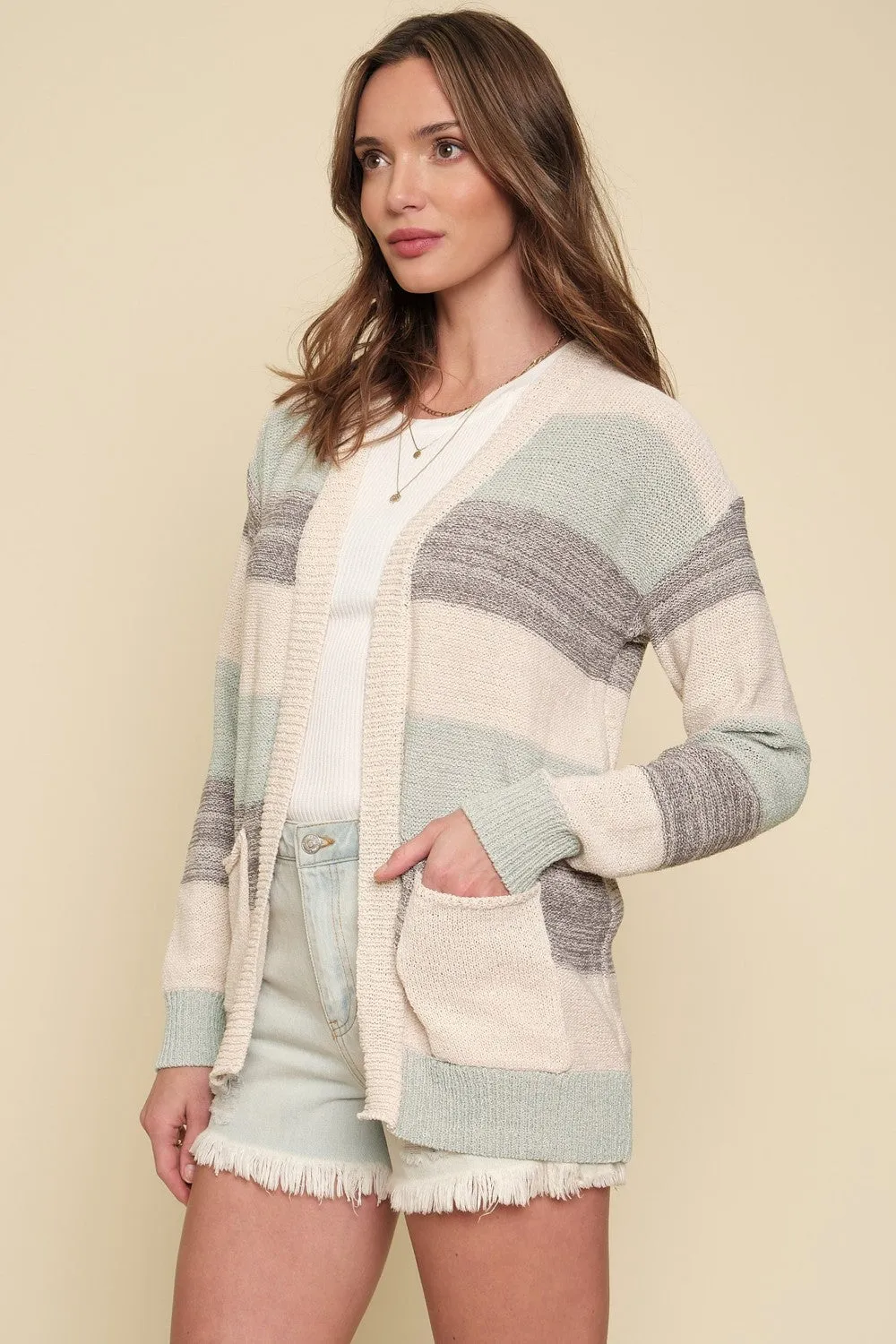 Multi Stripe Cardigan