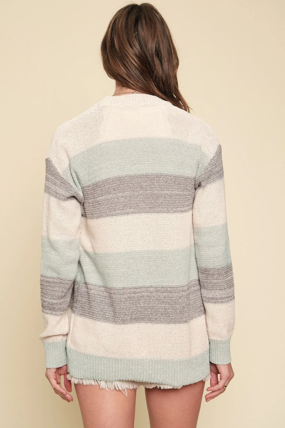 Multi Stripe Cardigan