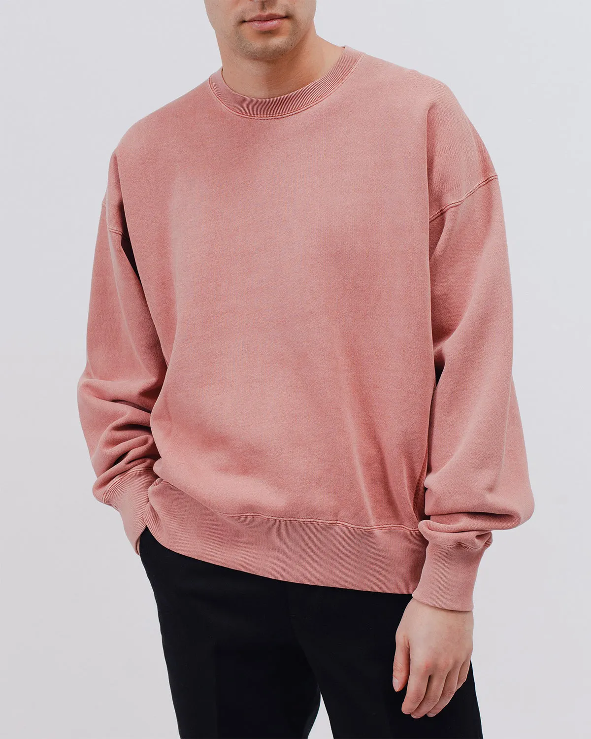 Natural Dyed Crew Fleece - Brick