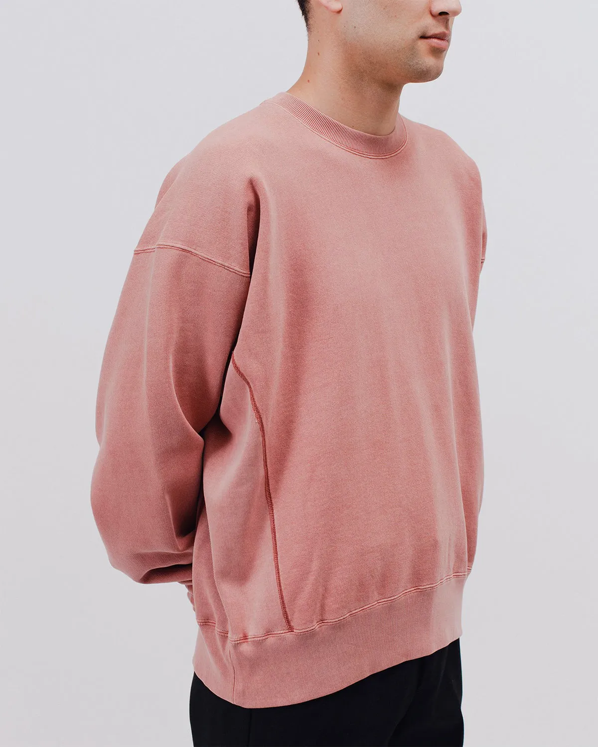 Natural Dyed Crew Fleece - Brick