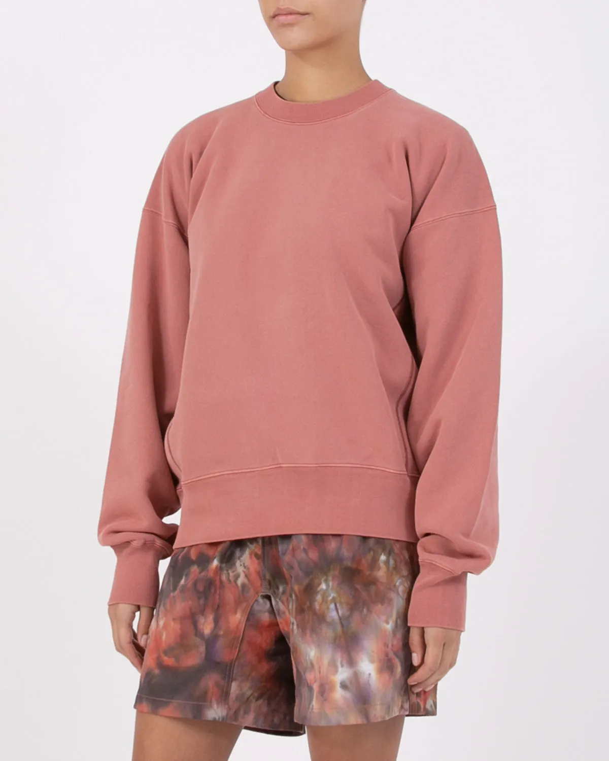 Natural Dyed Crew Fleece - Brick